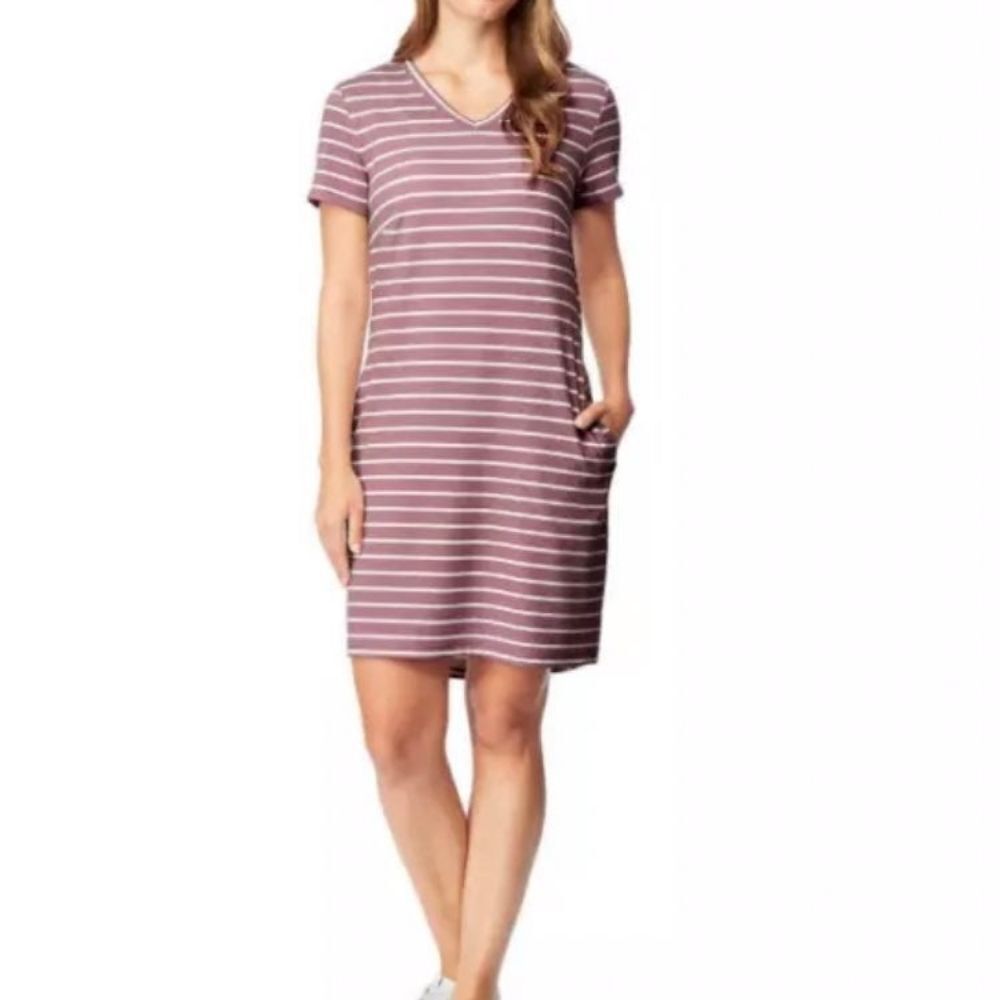32 DEGREES Cool Women's Relaxed Fit Pullover Dress, Pink